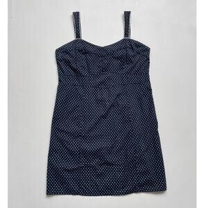 Vtg Y2K FADED GLORY Polkadot Sleeveless Bodycon Dress / Sz 18 Plus Pin Up Retro